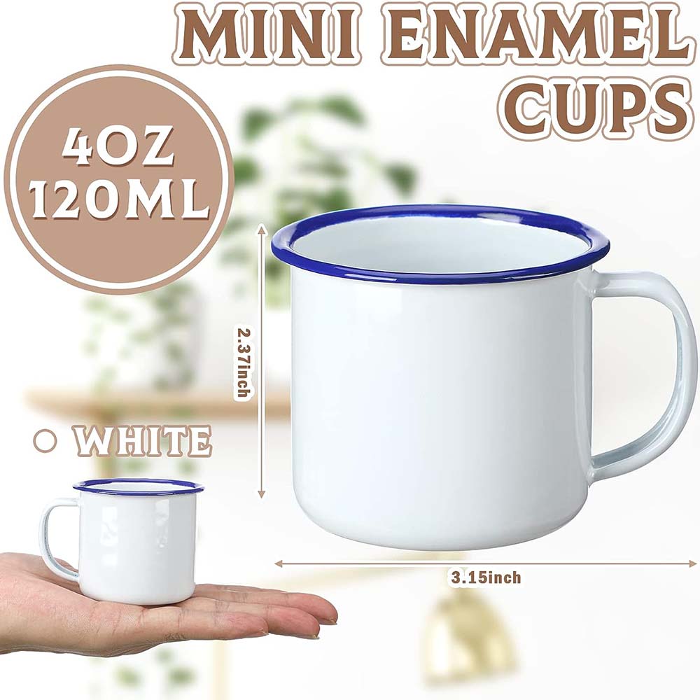 미니 에나멜 캠핑 커피 머그잔 4Oz 금속 작은 클래식 - Sublimation Mug White 리뷰 및 가격